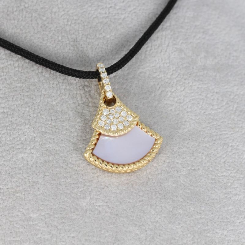Sale! Wert 1630 € Brillant Perlmutt Anhänger in 585er 14 K Gelbgold - 86194