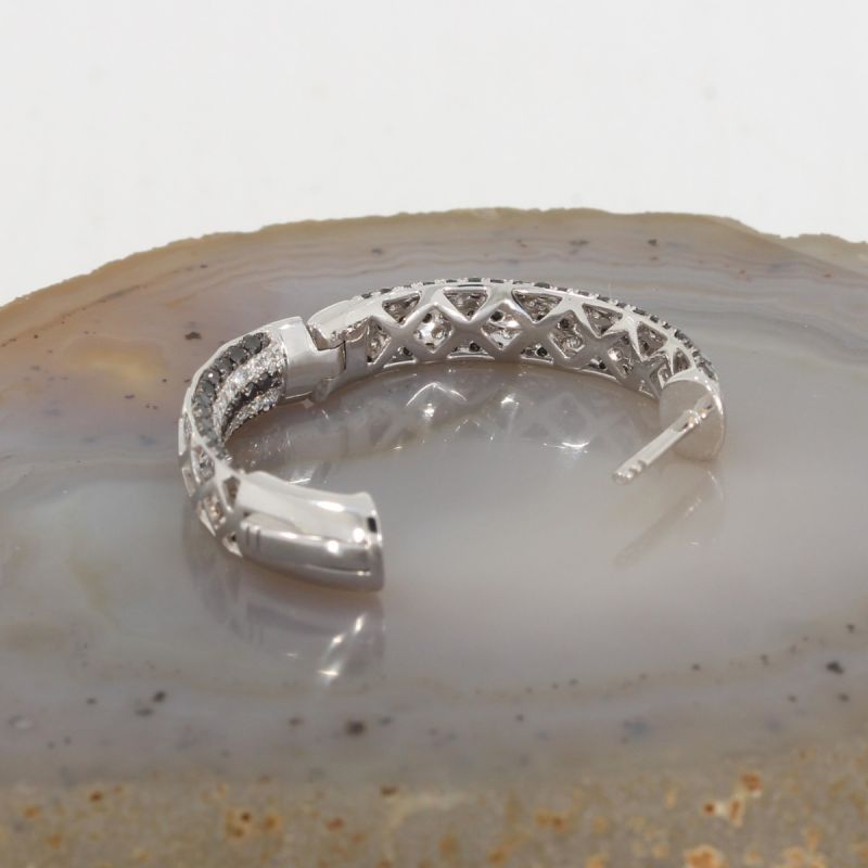 Wert 5770 € Brillant Diamant Creolen in 585er 14 K Weißgold - H1572