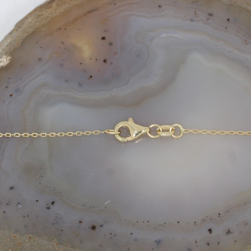 Wert 2190 € Brillant Anhänger (0,36 carat) mit Kette in 585er 14 K Gelbgold - 86609