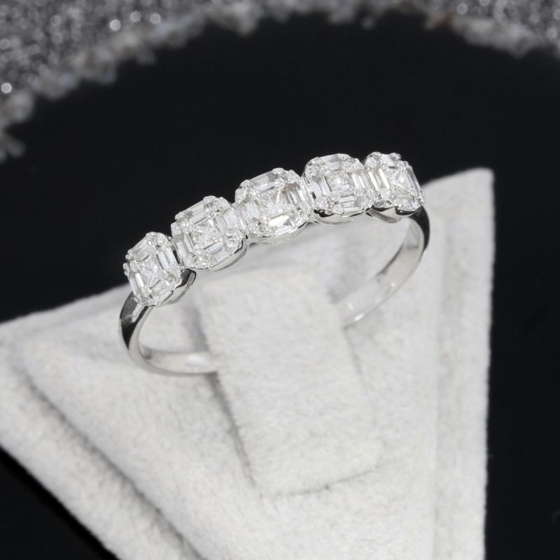 Wert 1550 € Brillant Diamant Ring in 750er 18 K Weißgold - H1457