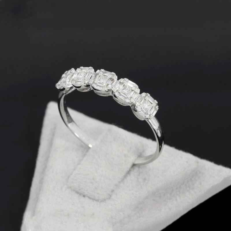Wert 1550 € Brillant Diamant Ring in 750er 18 K Weißgold - H1457
