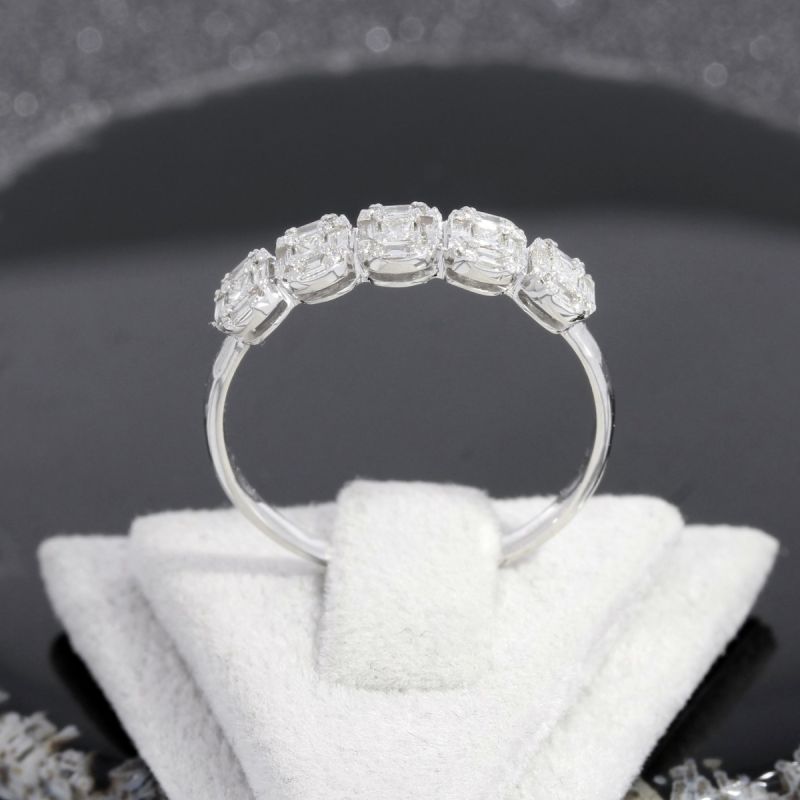 Wert 1550 € Brillant Diamant Ring in 750er 18 K Weißgold - H1457