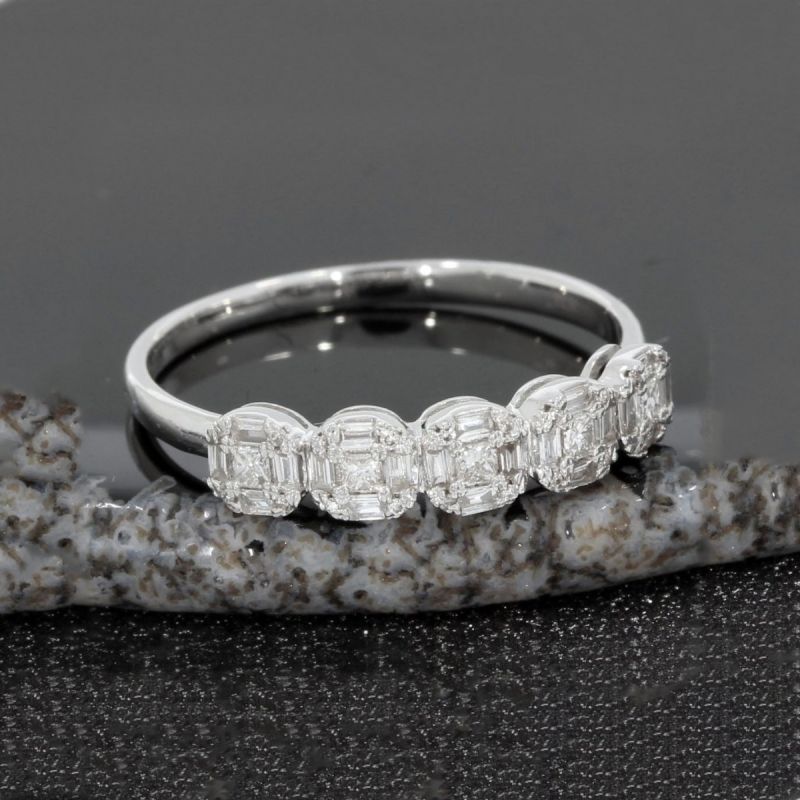 Wert 1550 € Brillant Diamant Ring in 750er 18 K Weißgold - H1457