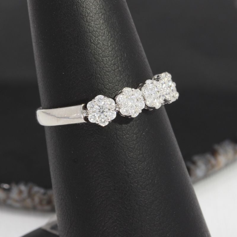 Wert 2150 € Brillant Ring (0,65 carat) in 750er 18 K Weißgold - H1458
