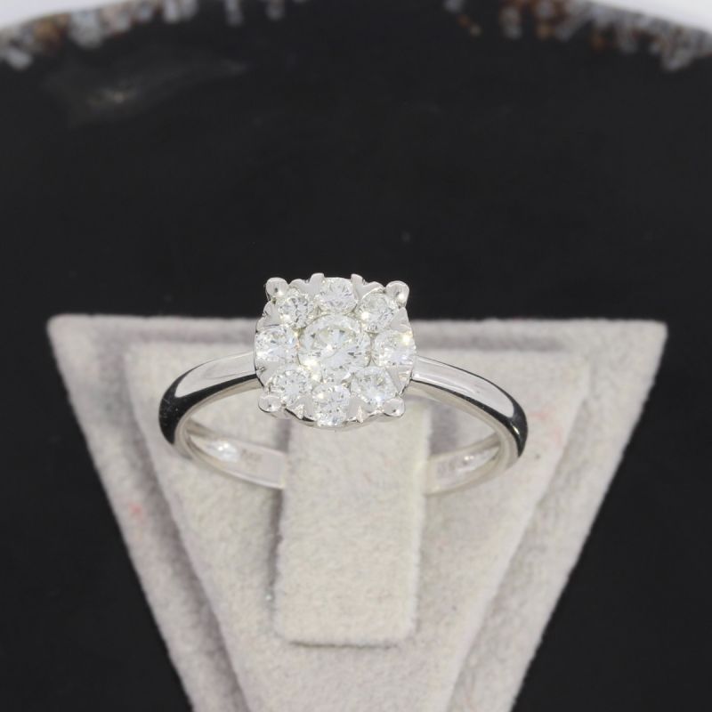 Wert 3050 € Brillant Ring (0,70 carat) in 750er 18 K Weißgold - 86879