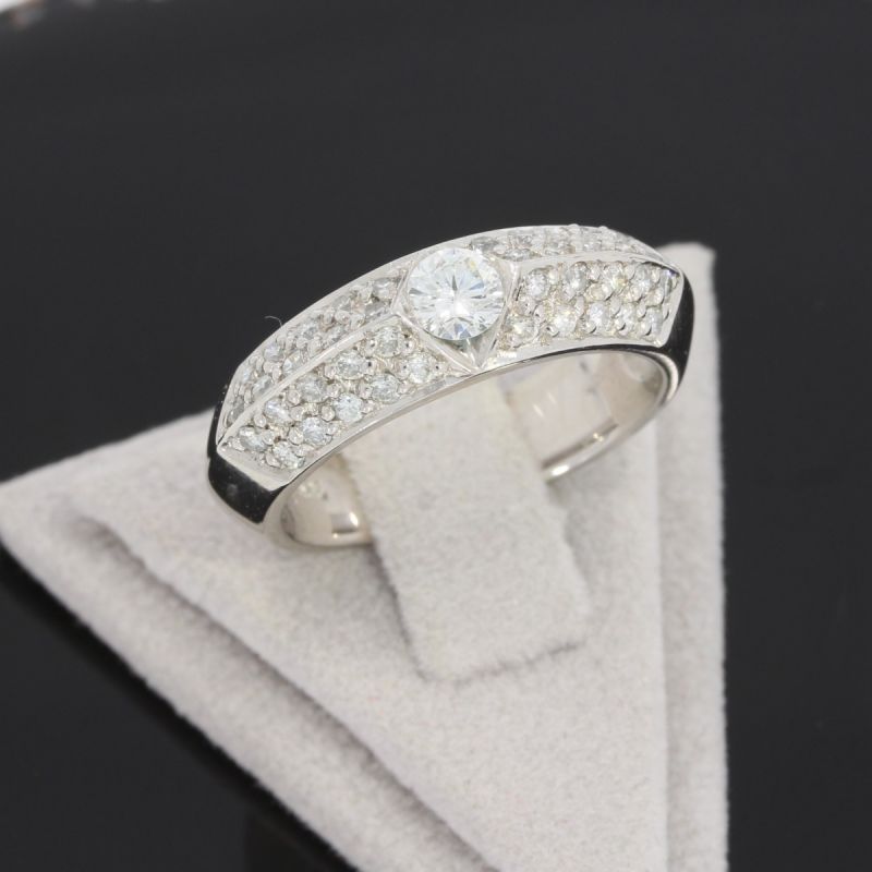Wert 3200 € Brillant Ring (ca. 0,91 carat) in 585er 14 K Weißgold - 86896