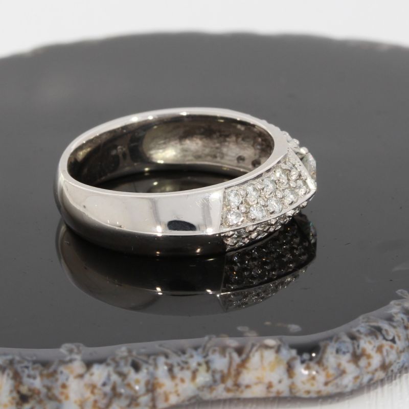 Wert 3200 € Brillant Ring (ca. 0,91 carat) in 585er 14 K Weißgold - 86896
