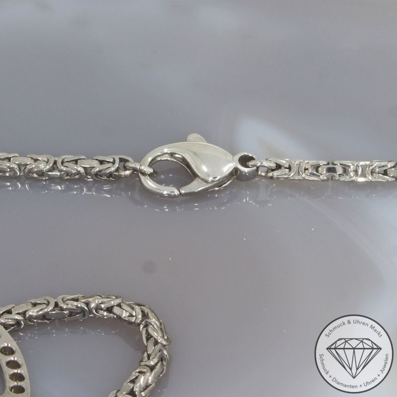Wert 14490 € Diamant Königs Collier Kreuz in 750er 18 K Weißgold - 86939