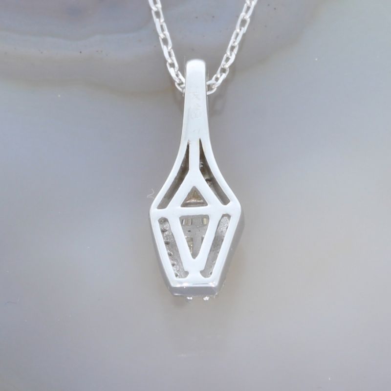 Sale! Wert 2650 € Brillant Diamant Anhänger mit Kette in 750er 18 K Weißgold - H1477