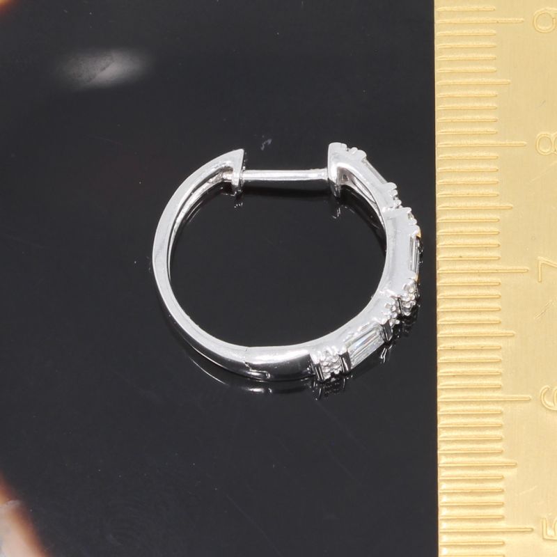 Wert 6060 € Brillant Diamant Creolen in 750er 18 K Weißgold - 88832