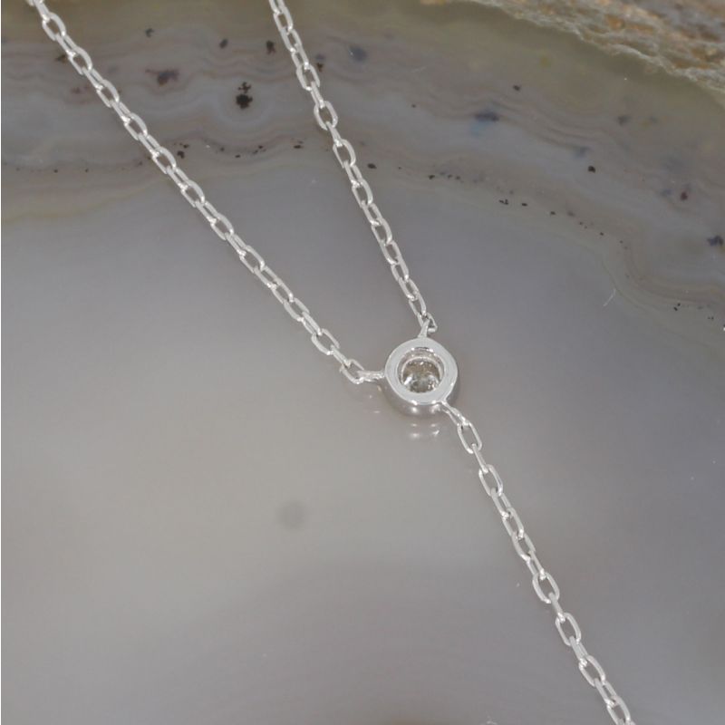 Wert 2390 € Brillant Collier (0,34 carat) in 750er 18 K Weißgold - H65