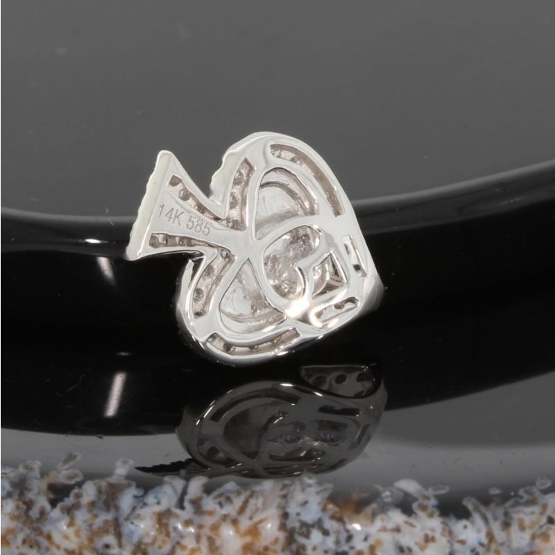 Wert 890 € Brillant Anhänger (0,16 carat) in 585er 14 K Weißgold - 87078