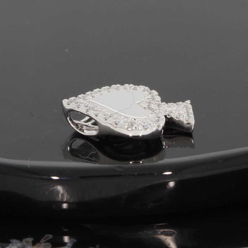 Wert 890 € Brillant Anhänger (0,16 carat) in 585er 14 K Weißgold - 87078