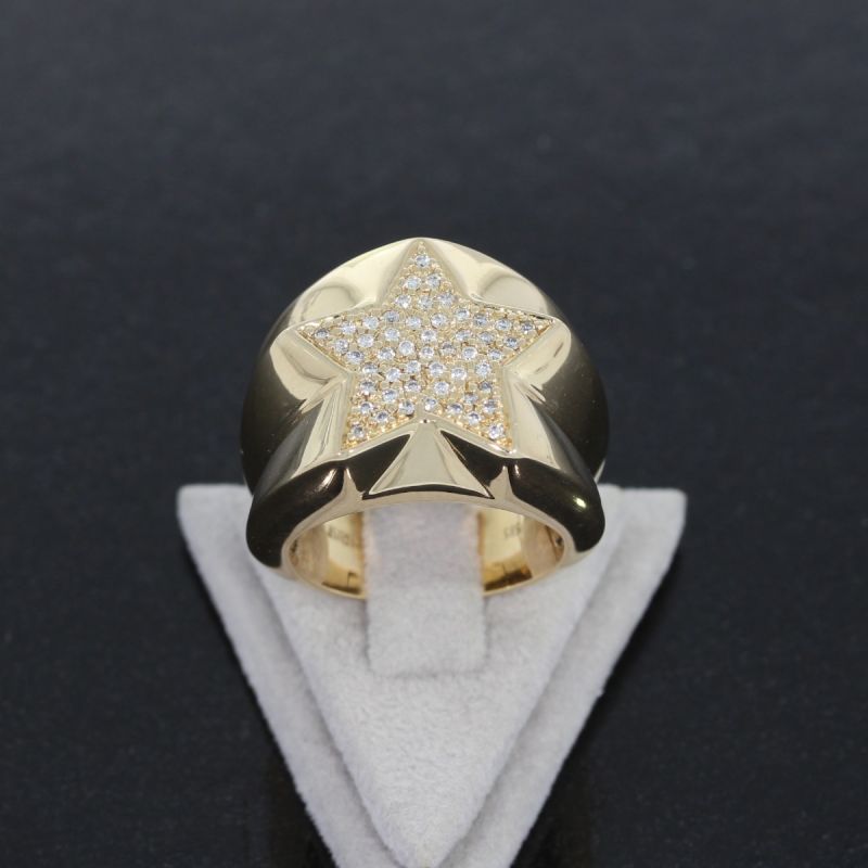 Wert 5450 € Brillant Ring (ca. 0,50 carat) in 585er 14 K Gelbgold - 87134