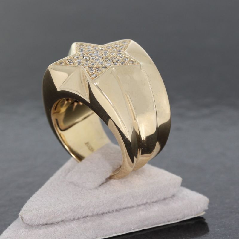 Wert 5450 € Brillant Ring (ca. 0,50 carat) in 585er 14 K Gelbgold - 87134