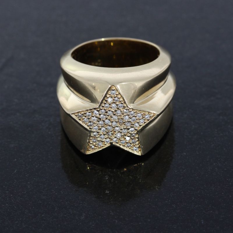 Wert 5450 € Brillant Ring (ca. 0,50 carat) in 585er 14 K Gelbgold - 87134