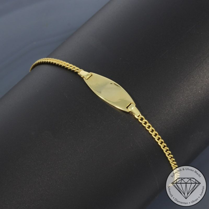 Wert 450 € Identitäts Armband in 585er 14 K Gelbgold - 87284
