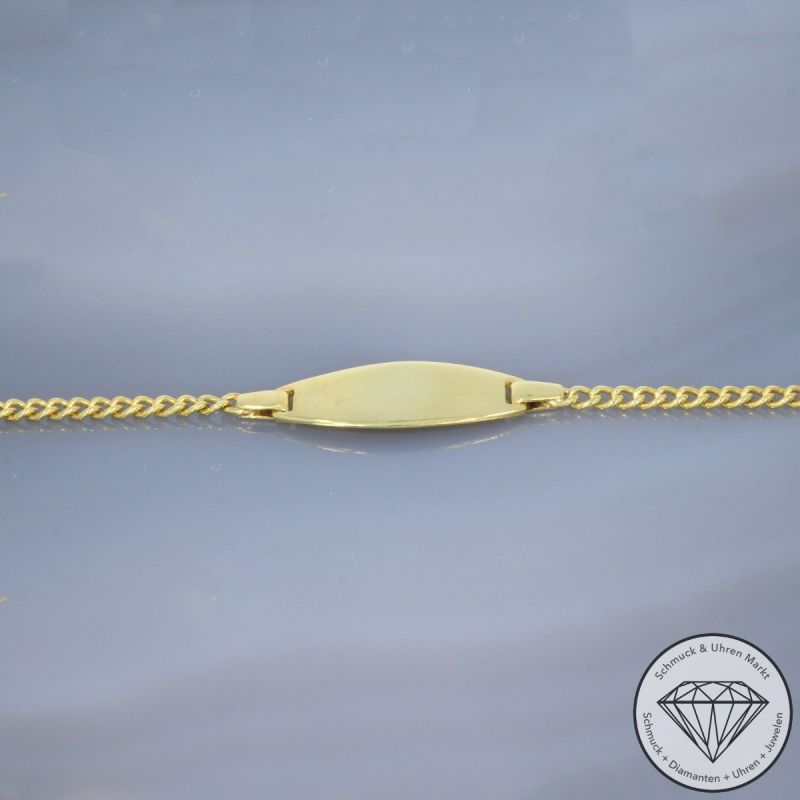 Wert 450 € Identitäts Armband in 585er 14 K Gelbgold - 87284