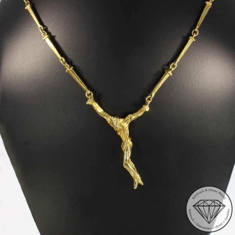 Wert 8190 € ART SALVADORE DALI Collier in 750er 18 K Gelbgold - 87342