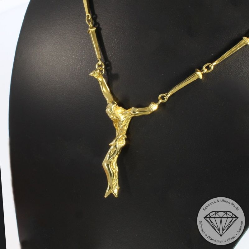 Wert 8190 € ART SALVADORE DALI Collier in 750er 18 K Gelbgold - 87342