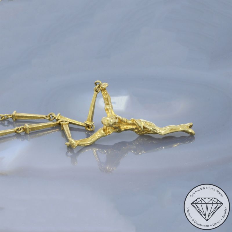 Wert 8190 € ART SALVADORE DALI Collier in 750er 18 K Gelbgold - 87342