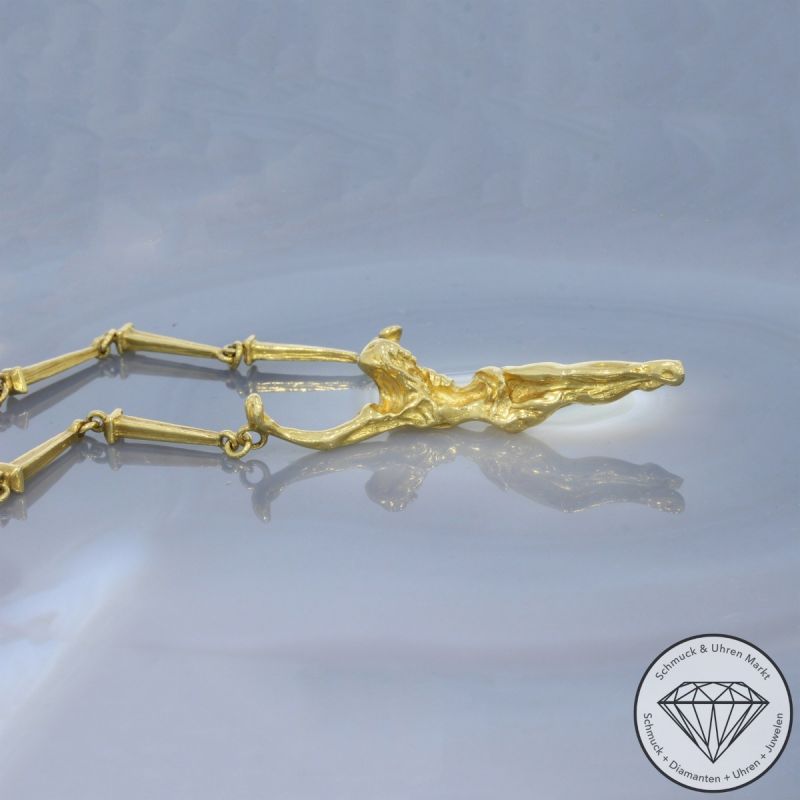 Wert 8190 € ART SALVADORE DALI Collier in 750er 18 K Gelbgold - 87342
