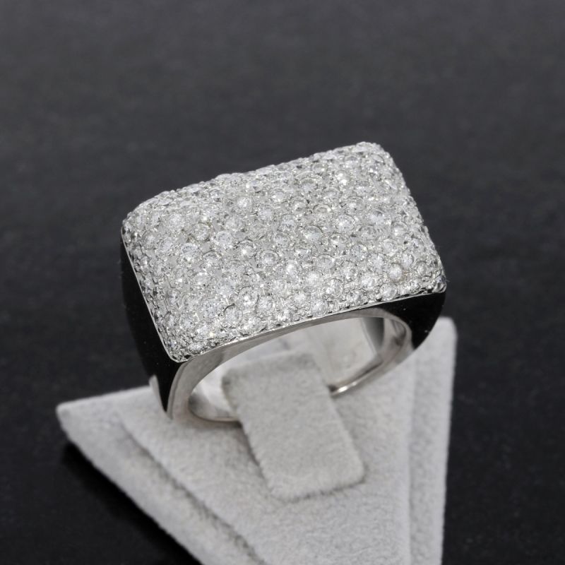 Wert 11200 € Brillant Ring (ca. 4,70 carat) in 750er 18 K Weißgold - 87538