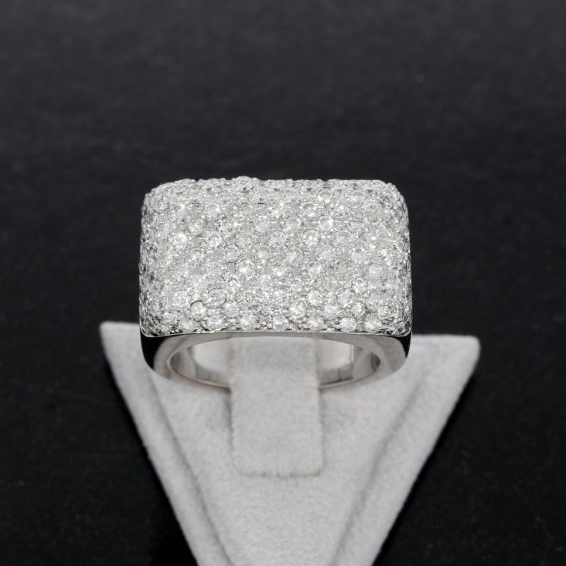 Wert 11200 € Brillant Ring (ca. 4,70 carat) in 750er 18 K Weißgold - 87538