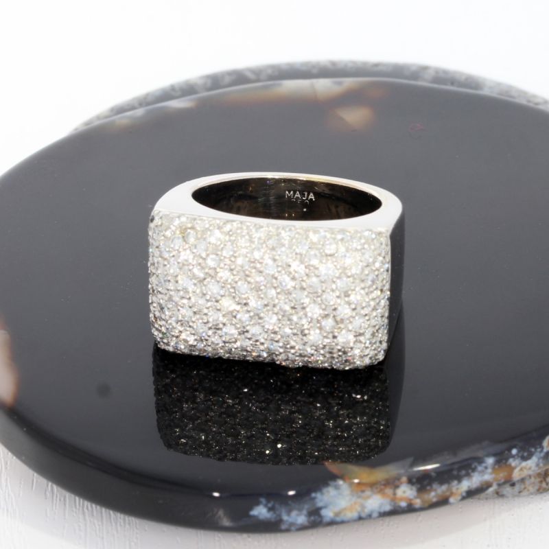 Wert 11200 € Brillant Ring (ca. 4,70 carat) in 750er 18 K Weißgold - 87538