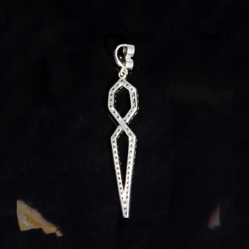 Wert 1990 € Brillant Anhänger (0,56 carat) in 585er 14 K Weißgold - 87705