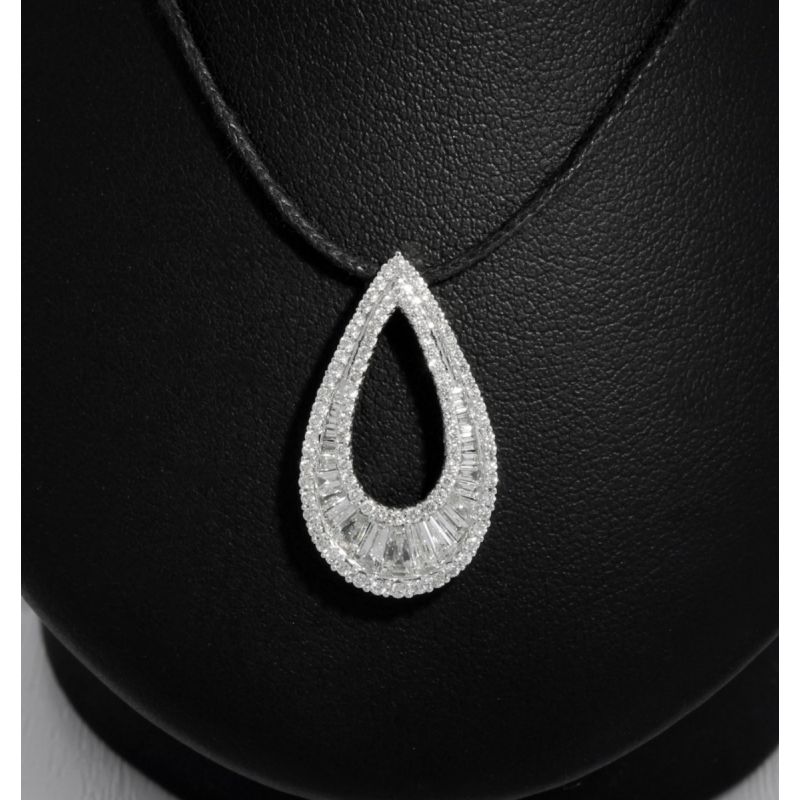 Wert 2950 € Brillant Diamant Anhänger in 585er 14 K Weißgold - 87707