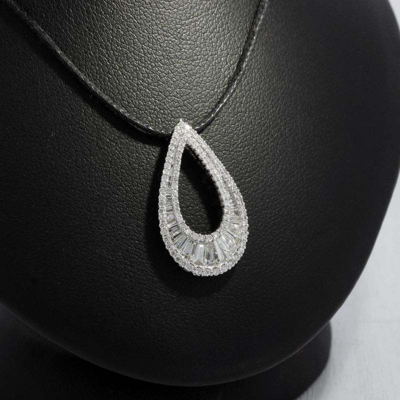 Wert 2950 € Brillant Diamant Anhänger in 585er 14 K Weißgold - 87707