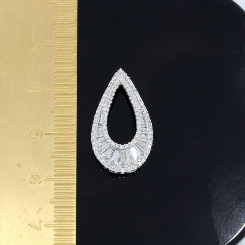 Wert 2950 € Brillant Diamant Anhänger in 585er 14 K Weißgold - 87707