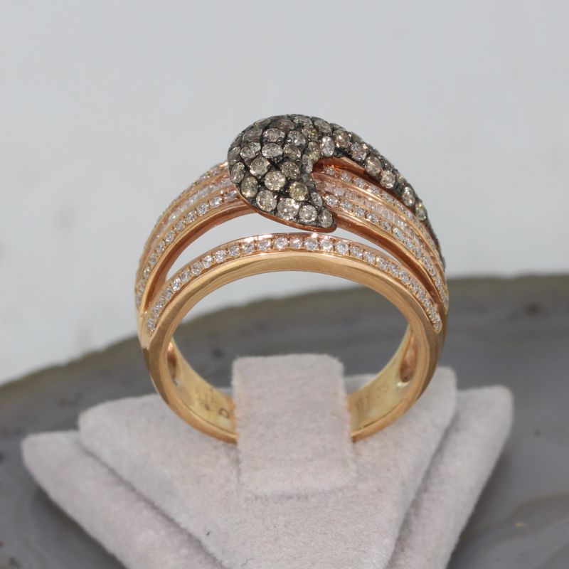 Wert 4490 € Brillant Diamant Ring in 750er 18 K Rosegold - 87730