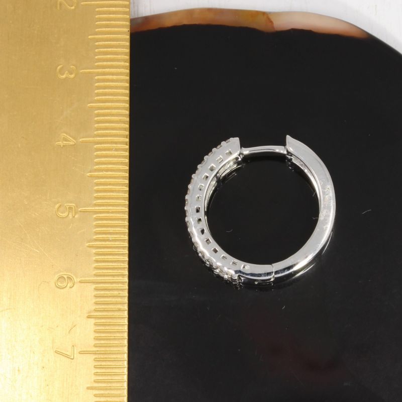 Wert 4960 € Brillant Saphir Creolen in 585er 14 K Weißgold - 87748