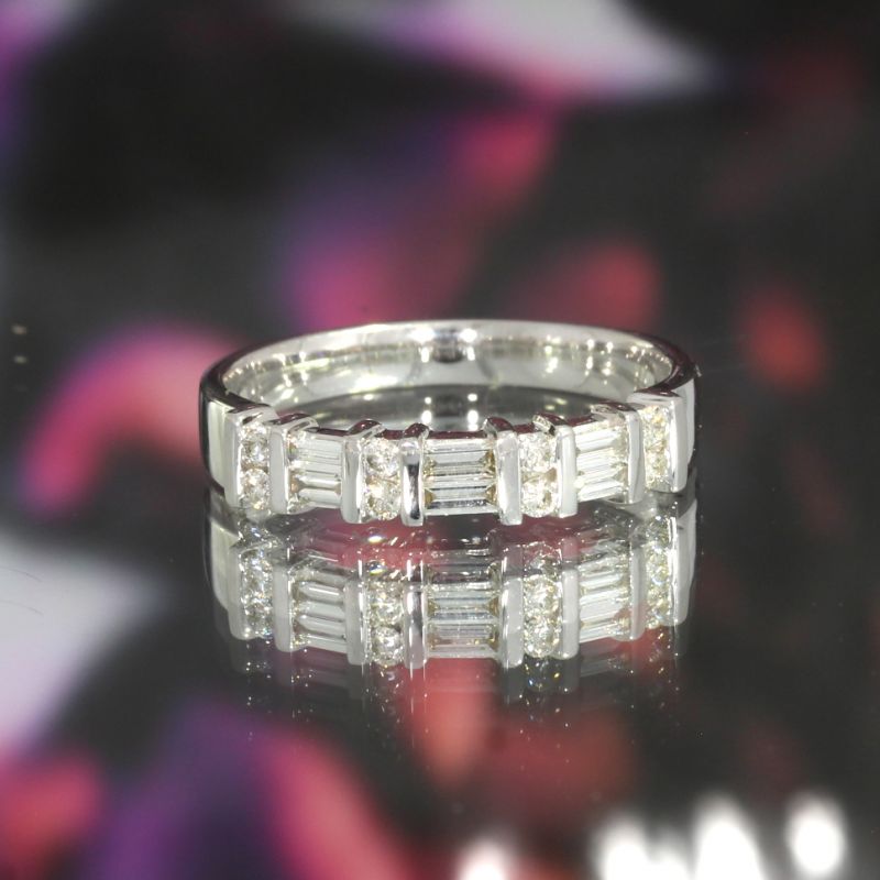 Wert 1990 € Brillant Diamant Ring in 585er 14 K Weißgold - H352