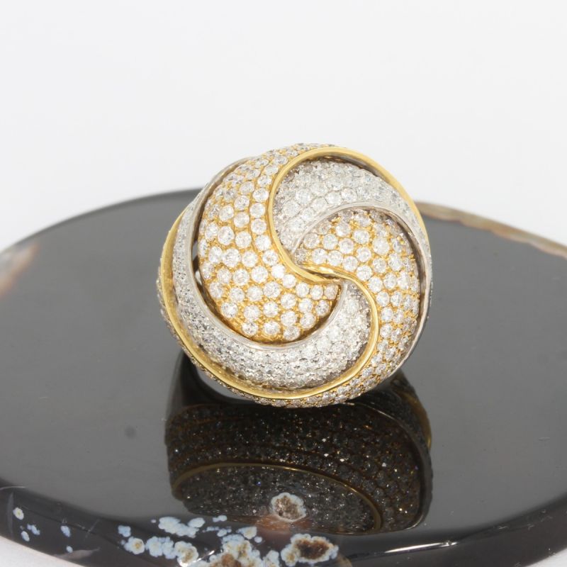 Wert 14590 € Bicolor Brillant Ring (6,50 carat) in 750er 18 K Gold - 87767