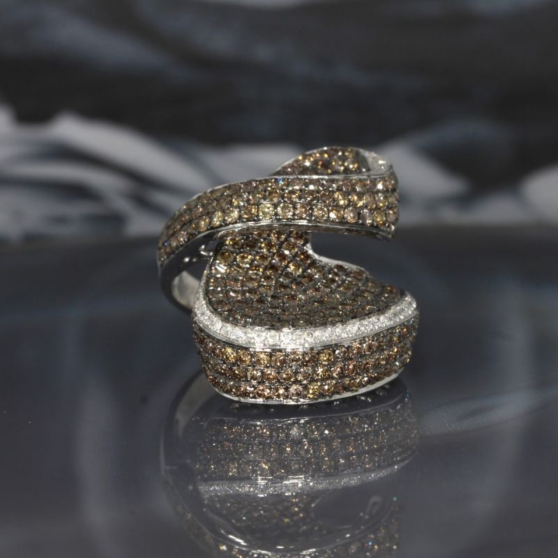 Wert 6890 € Brillant Ring (3,80 carat) in 750er 18 K Weißgold - 87771