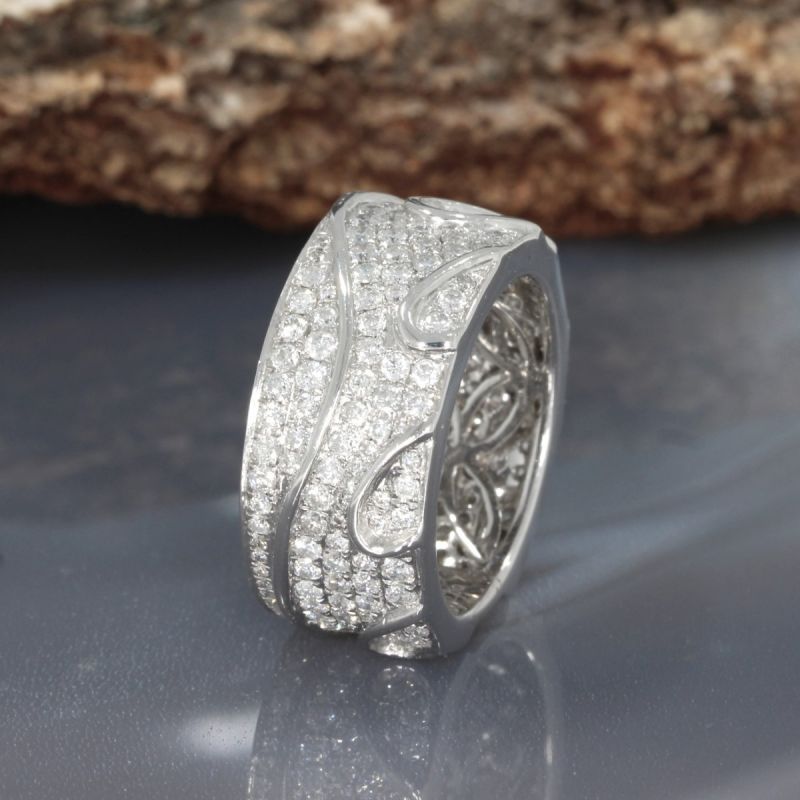 Wert 6990 € Brillant Ring (2,00 carat) in 750er 18 K Weißgold - 87773