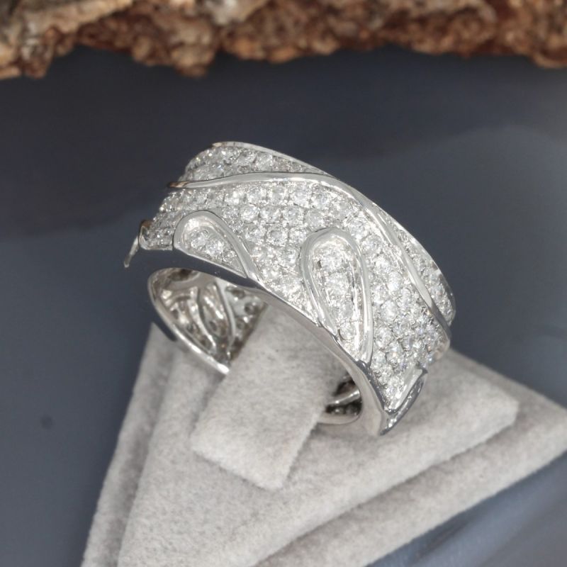 Wert 6990 € Brillant Ring (2,00 carat) in 750er 18 K Weißgold - 87773