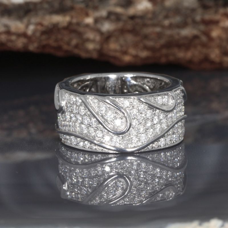 Wert 6990 € Brillant Ring (2,00 carat) in 750er 18 K Weißgold - 87773