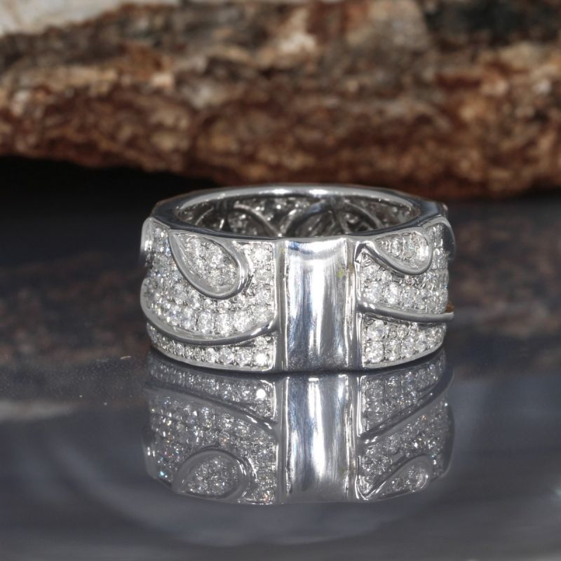 Wert 6990 € Brillant Ring (2,00 carat) in 750er 18 K Weißgold - 87773