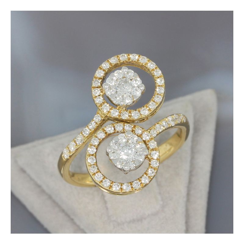 Wert 3350 € Brillant Ring (0,80 carat) in 750er 18 K Gelbgold - 87778