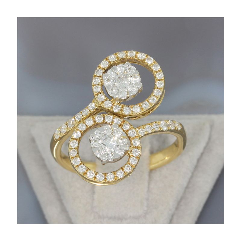 Wert 3350 € Brillant Ring (0,80 carat) in 750er 18 K Gelbgold - 87778