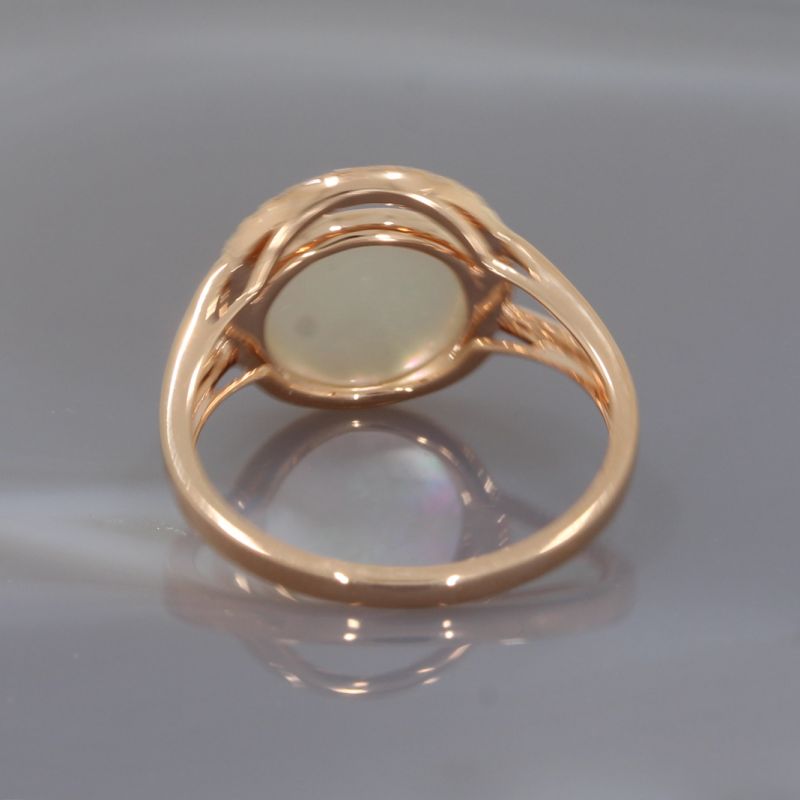 Wert 1540 € Brillant Perlmutt Ring in 750er 18 K Rosegold - 87786