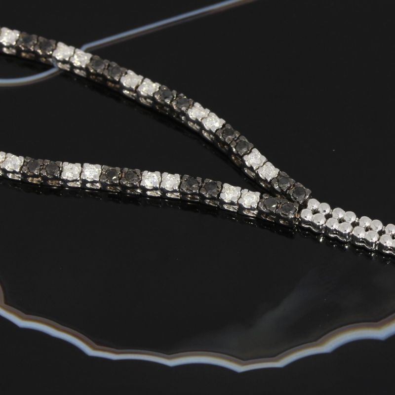 Wert 11390 € Brillant Collier (5,20 carat) in 750er 18 K Weißgold - 87803