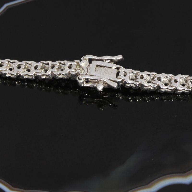 Wert 11390 € Brillant Collier (5,20 carat) in 750er 18 K Weißgold - 87803