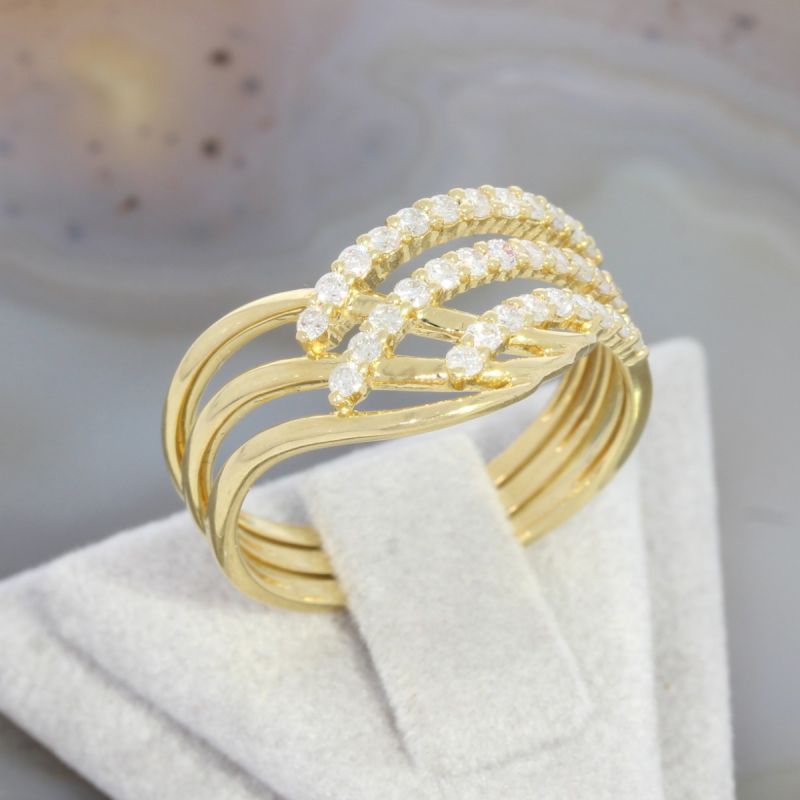 Wert 2000 € Brillant Ring (0,45 carat) in 750er 18 K Gelbgold - 87836
