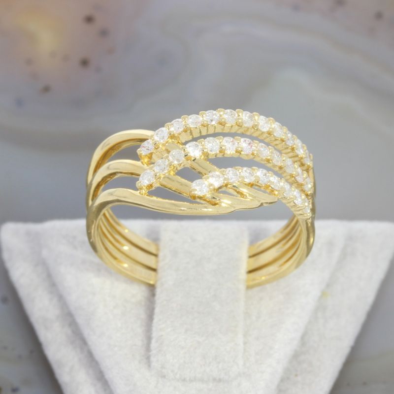Wert 2000 € Brillant Ring (0,45 carat) in 750er 18 K Gelbgold - 87836