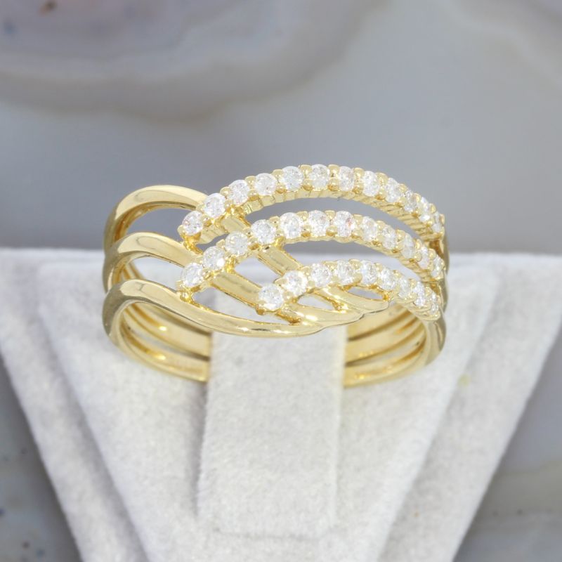 Wert 2000 € Brillant Ring (0,45 carat) in 750er 18 K Gelbgold - 87836